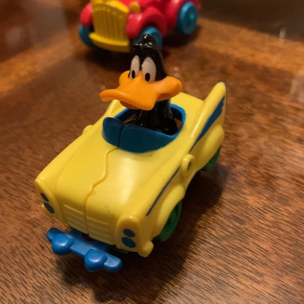 1992 Warner Bros Quack up Car Bugs Bunny Daffy vintage Toy Cars Looney Tunes WB